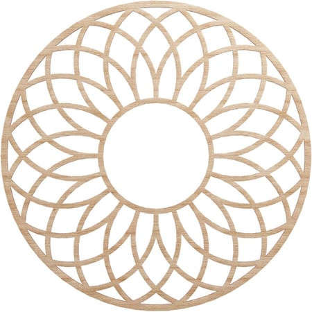 Ekena Millwork Cannes Wood Fretwork Pierced Ceiling Medallion, Alder, 30"OD x 10 1/4"ID x 3/8"T CMWP30X30X0375CNAL